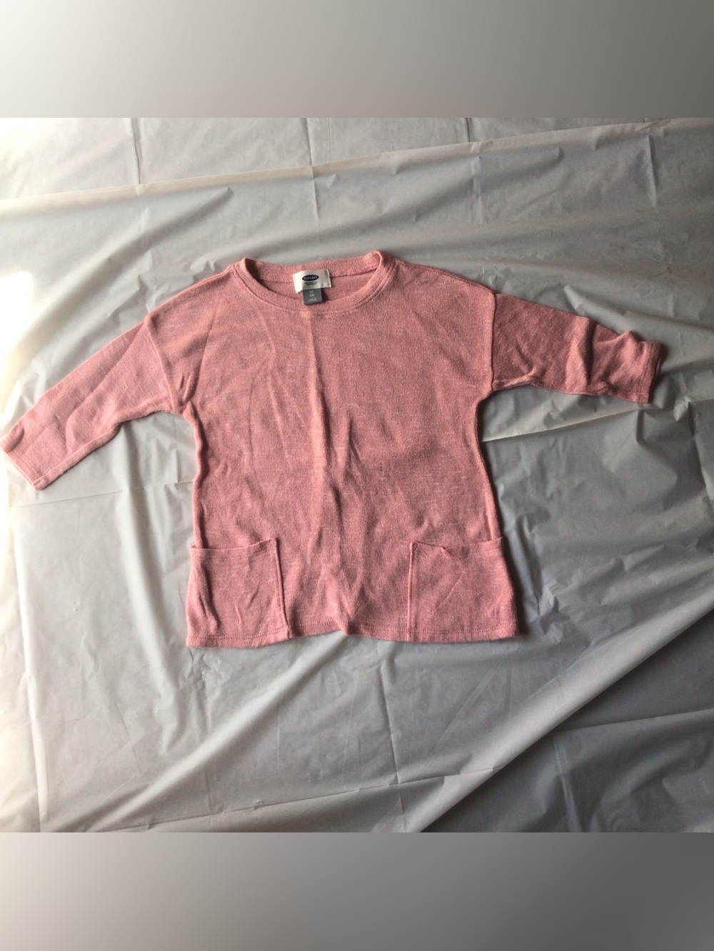 Old Navy Dusty Pink Girls Shirt with Front Pockets